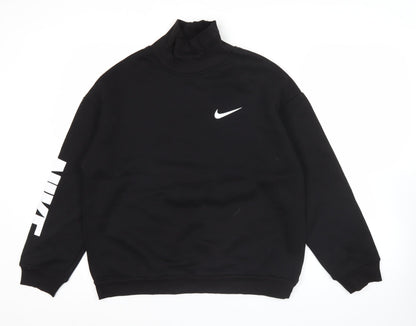 Mens UK Size M Nike Black Pullover Sweatshirt