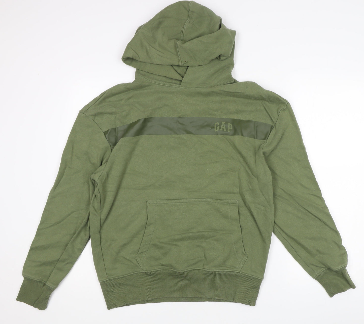 Mens UK Size XS Gap Green Pullover Hoodie