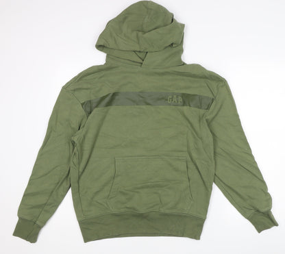 Mens UK Size XS Gap Green Pullover Hoodie