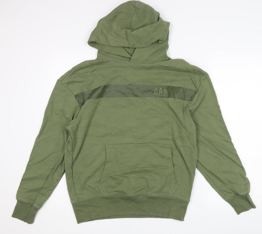 Mens UK Size XS Gap Green Pullover Hoodie