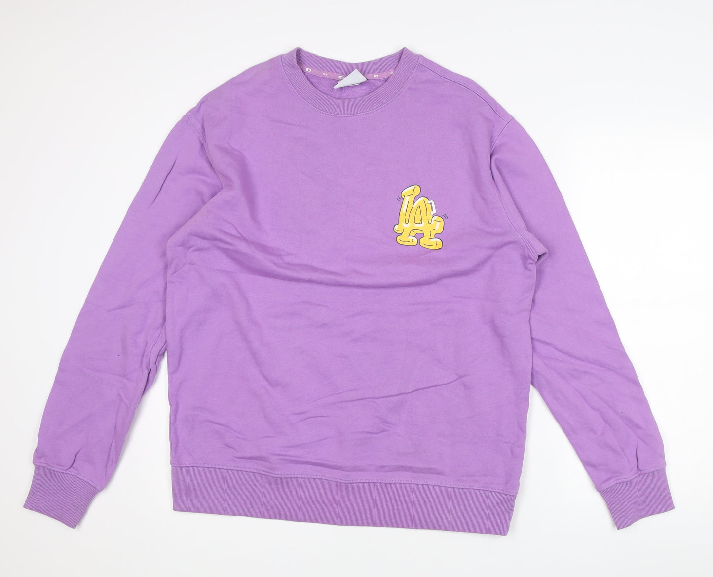 Mens UK Size L MLB Purple Pullover Sweatshirt