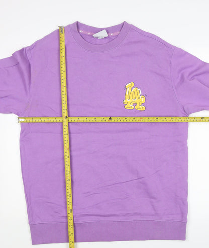 Mens UK Size L MLB Purple Pullover Sweatshirt