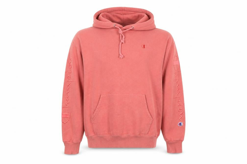 Mens UK Size M Champion Pink Pullover Hoodie