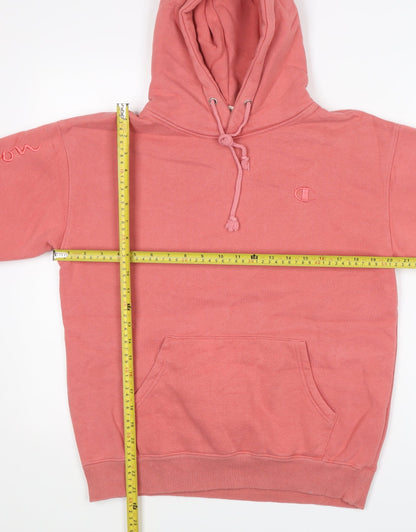 Mens UK Size M Champion Pink Pullover Hoodie