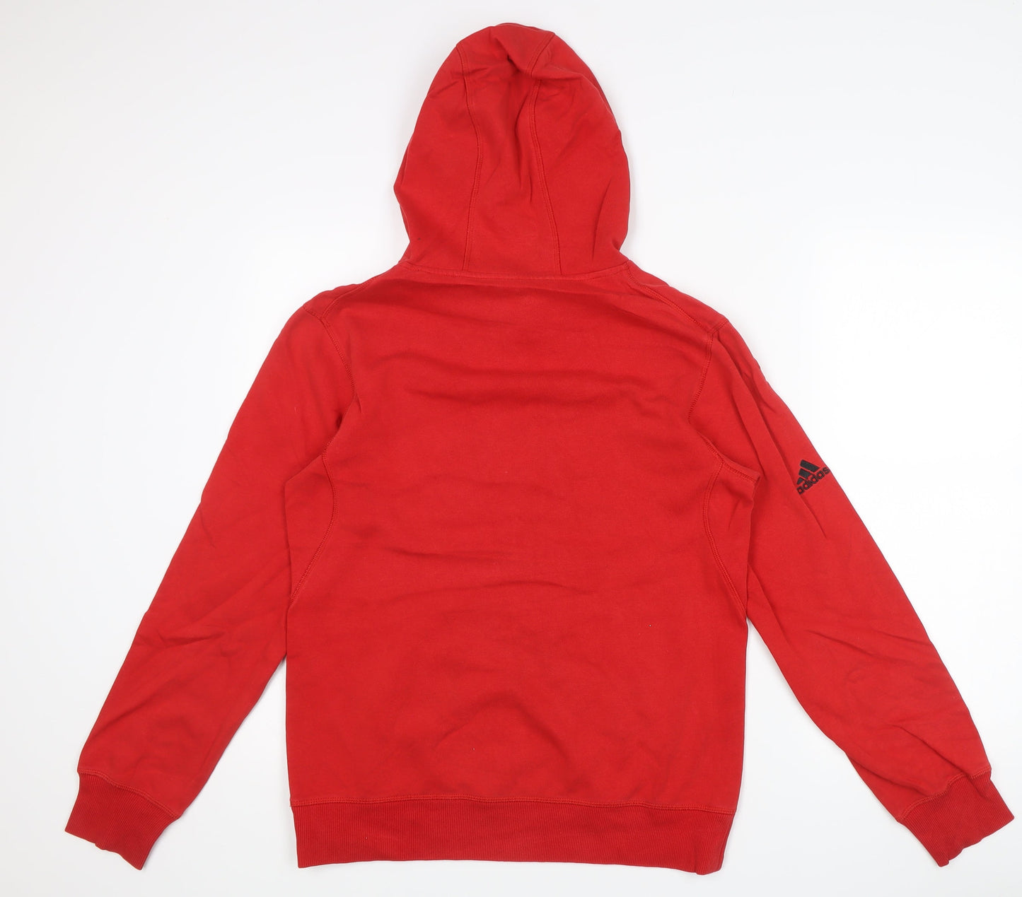 Mens UK Size M adidas Red Pullover Hoodie