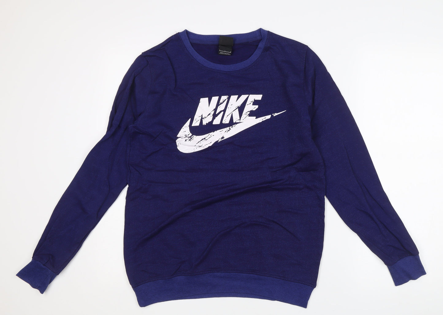 Mens UK Size L Nike Blue Pullover Sweatshirt