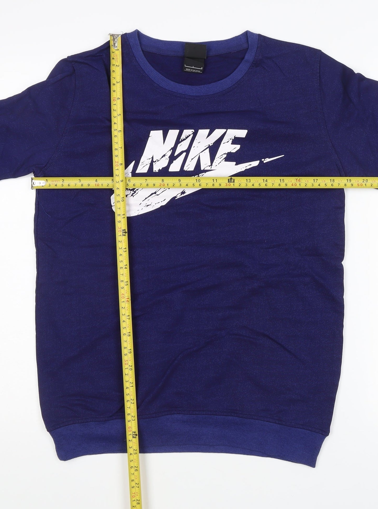 Mens UK Size L Nike Blue Pullover Sweatshirt