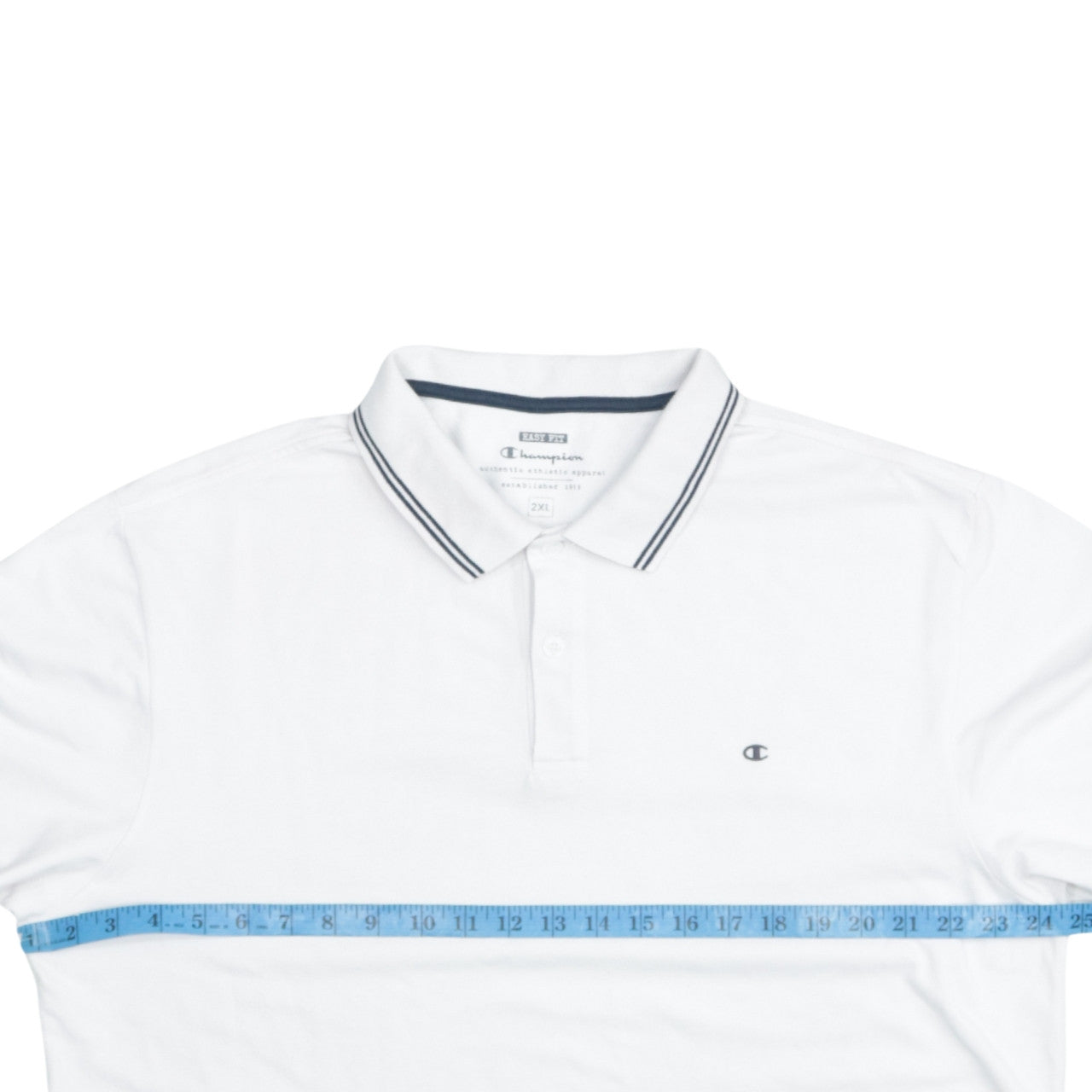 Champion Men's White 2XL Polo Shirt Regular Fit Short Sleeve