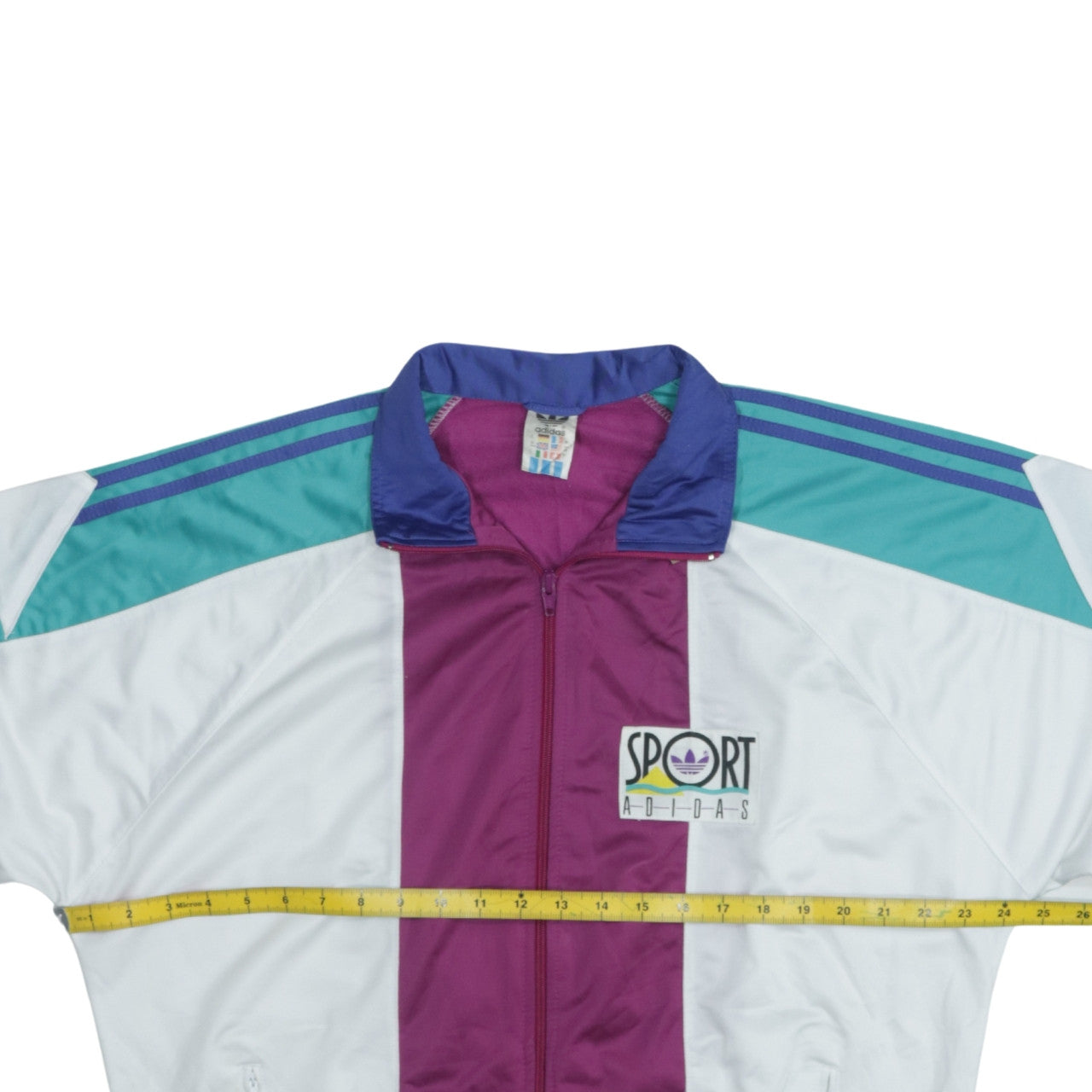 Adidas Mens 90s Retro Track Jacket White Purple Green L