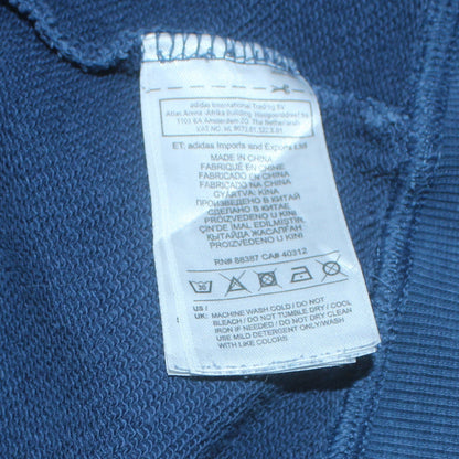 Adidas Men's Blue Pullover Hoodie Size M Regular Fit