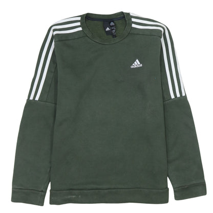 Mens UK Size S adidas Green Pullover Sweatshirt