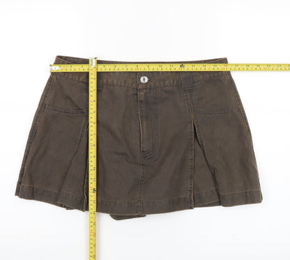 Womens UK Size L Zara Cargo Denim Skort