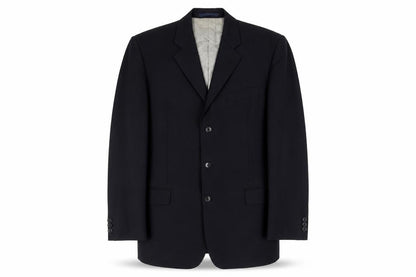 Next Men's Black Wool Blazer Jacket 40L Classic Notch Lapel