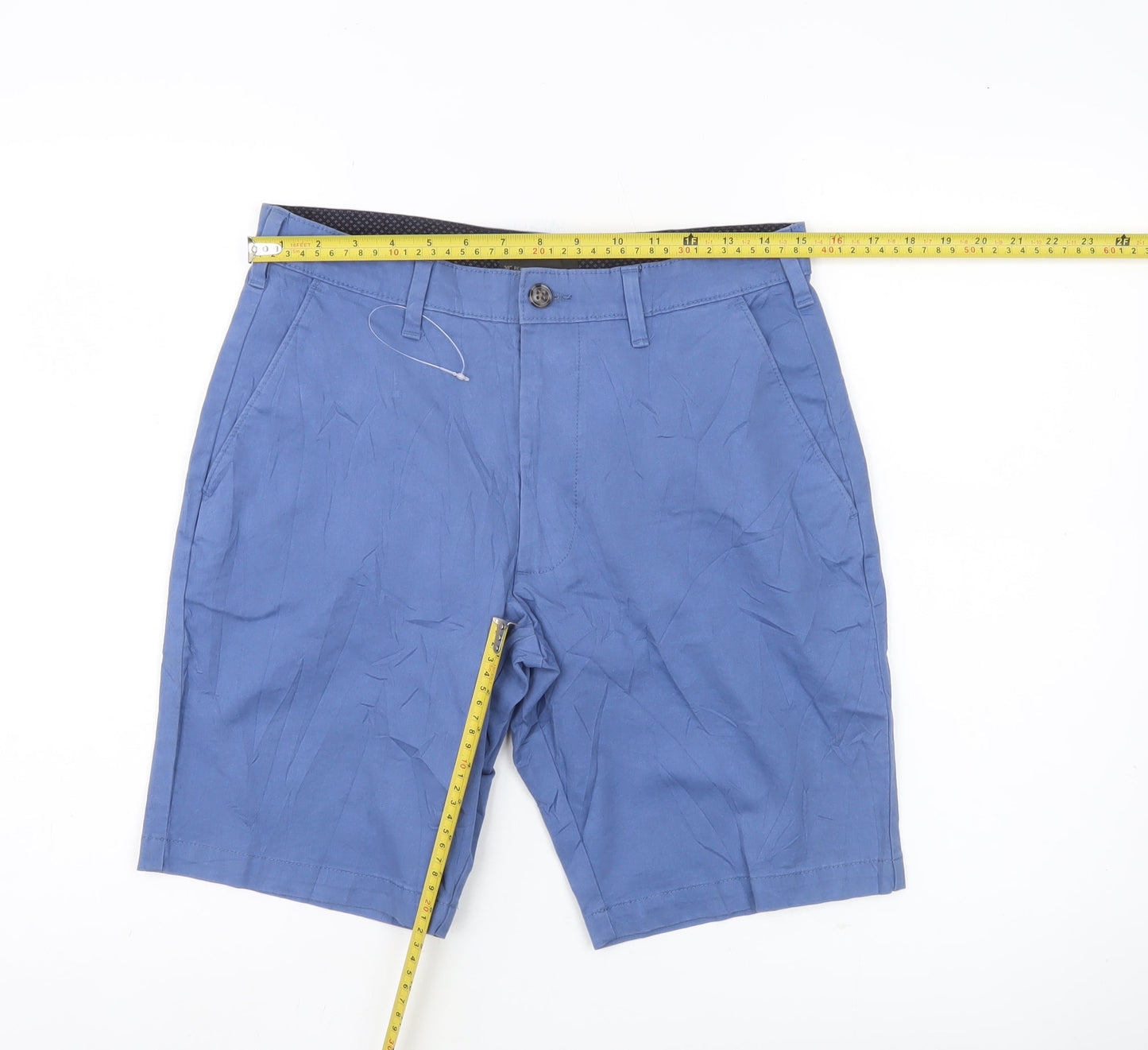 Marks and Spencer Men’s Blue 30 Chino Shorts Casual Summer