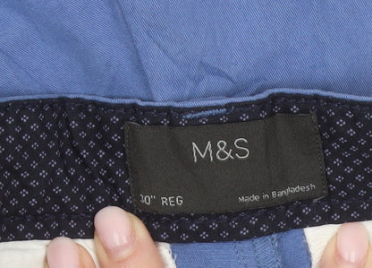 Marks and Spencer Men’s Blue 30 Chino Shorts Casual Summer