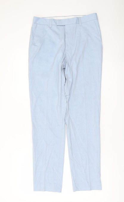 Marks and Spencer Men’s Blue Slim Fit Dress Pants 30W 30L