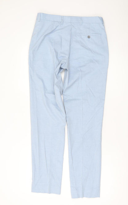 Marks and Spencer Men’s Blue Slim Fit Dress Pants 30W 30L