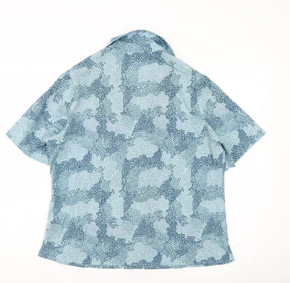 Womens UK Size 14 Honor Millburn Blue Classic Button-Up
