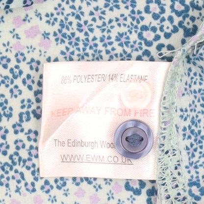 Womens UK Size 14 Honor Millburn Blue Classic Button-Up