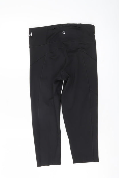 Marks and Spencer Women Black Size 10 Cropped Active Leggings