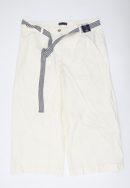 Womens UK Size 20 Slim Marks and Spencer Slim Fit Chino Ivory Trousers