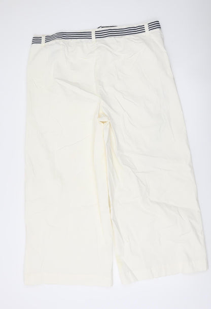 Womens UK Size 20 Slim Marks and Spencer Slim Fit Chino Ivory Trousers