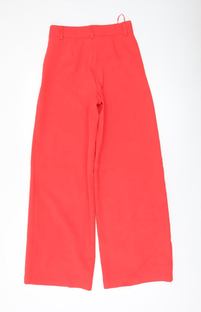 Marks and Spencer Women’s Red Wide-Leg Trousers Size 6 Regular