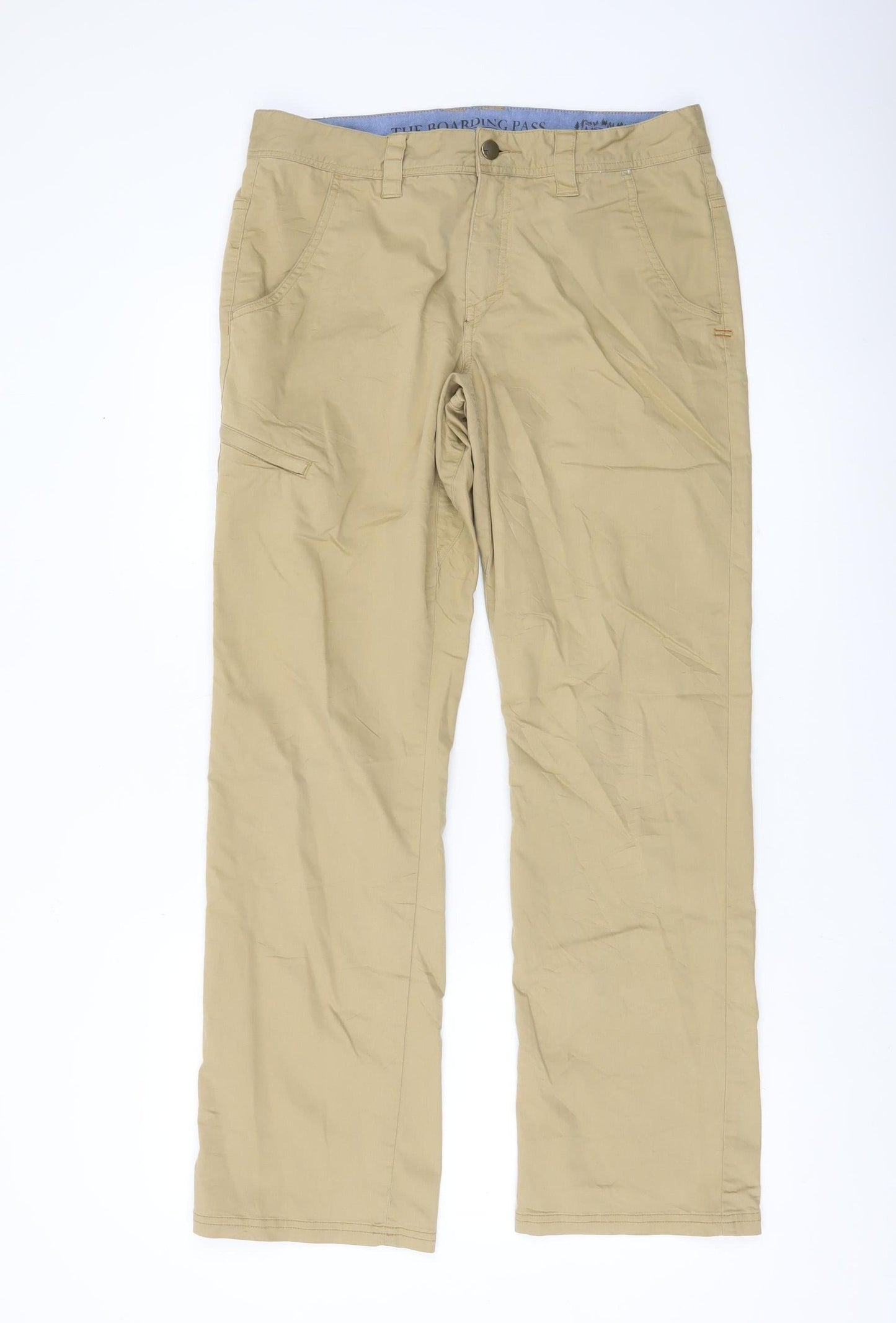 Toad&Co Men’s Beige Chino Trousers Size 32 Regular Fit
