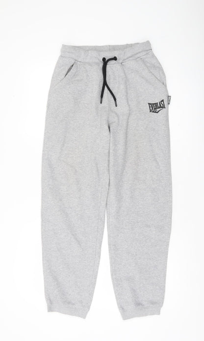 Everlast Men's Grey Sweatpants S Regular Fit Elastic Waist