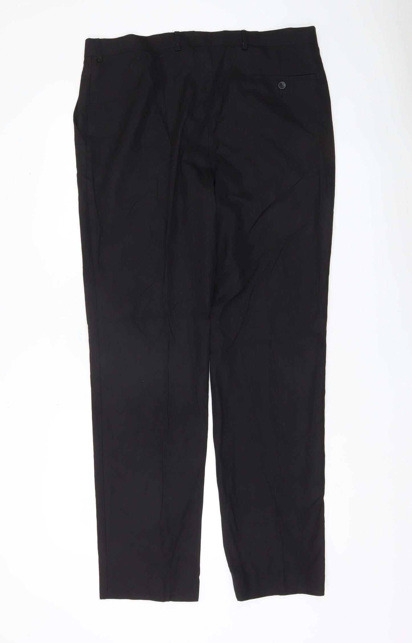 Marks and Spencer Men’s Black Slim Fit Dress Pants 36W 33L