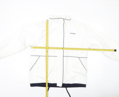 Mens UK Size M Diadora White Windbreaker Coat