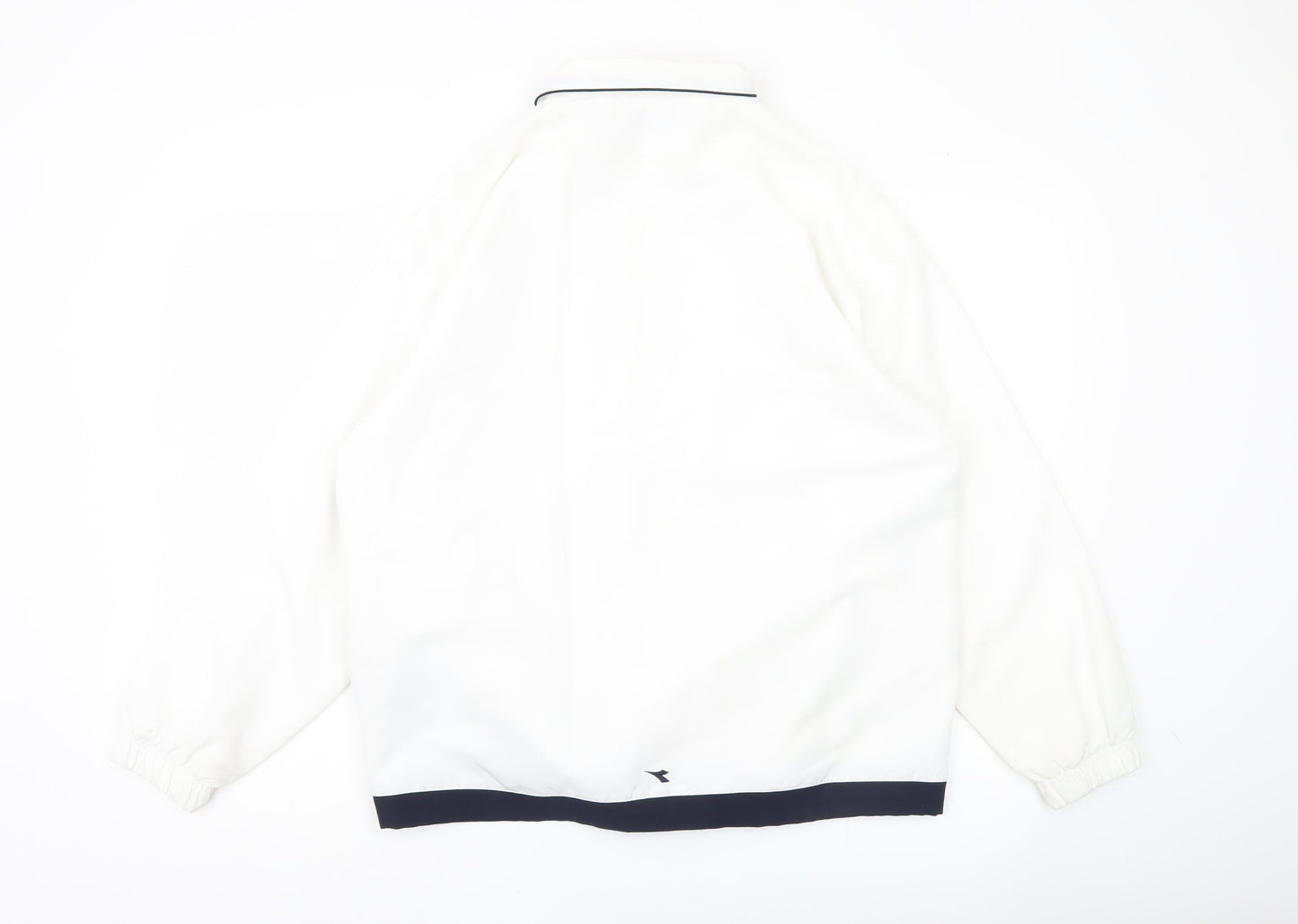 Mens UK Size M Diadora White Windbreaker Coat