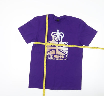 Mens UK Size M Gildan Purple  T-Shirt