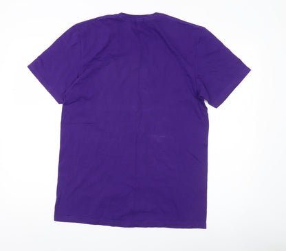 Mens UK Size M Gildan Purple  T-Shirt