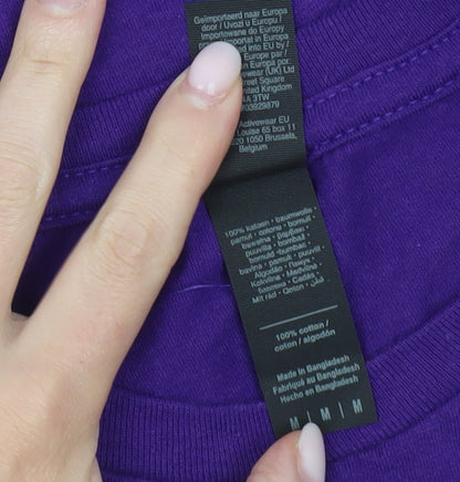 Mens UK Size M Gildan Purple  T-Shirt