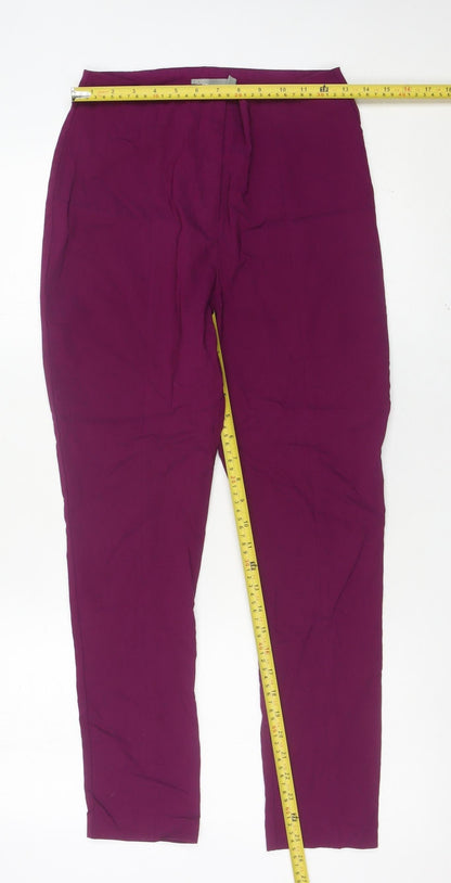 Womens UK Size 10 ASOS Slim Fit BusinessCasualWorkwear Purple Trousers