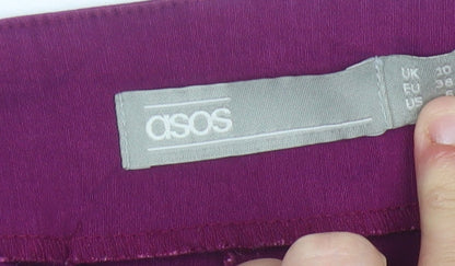 Womens UK Size 10 ASOS Slim Fit BusinessCasualWorkwear Purple Trousers
