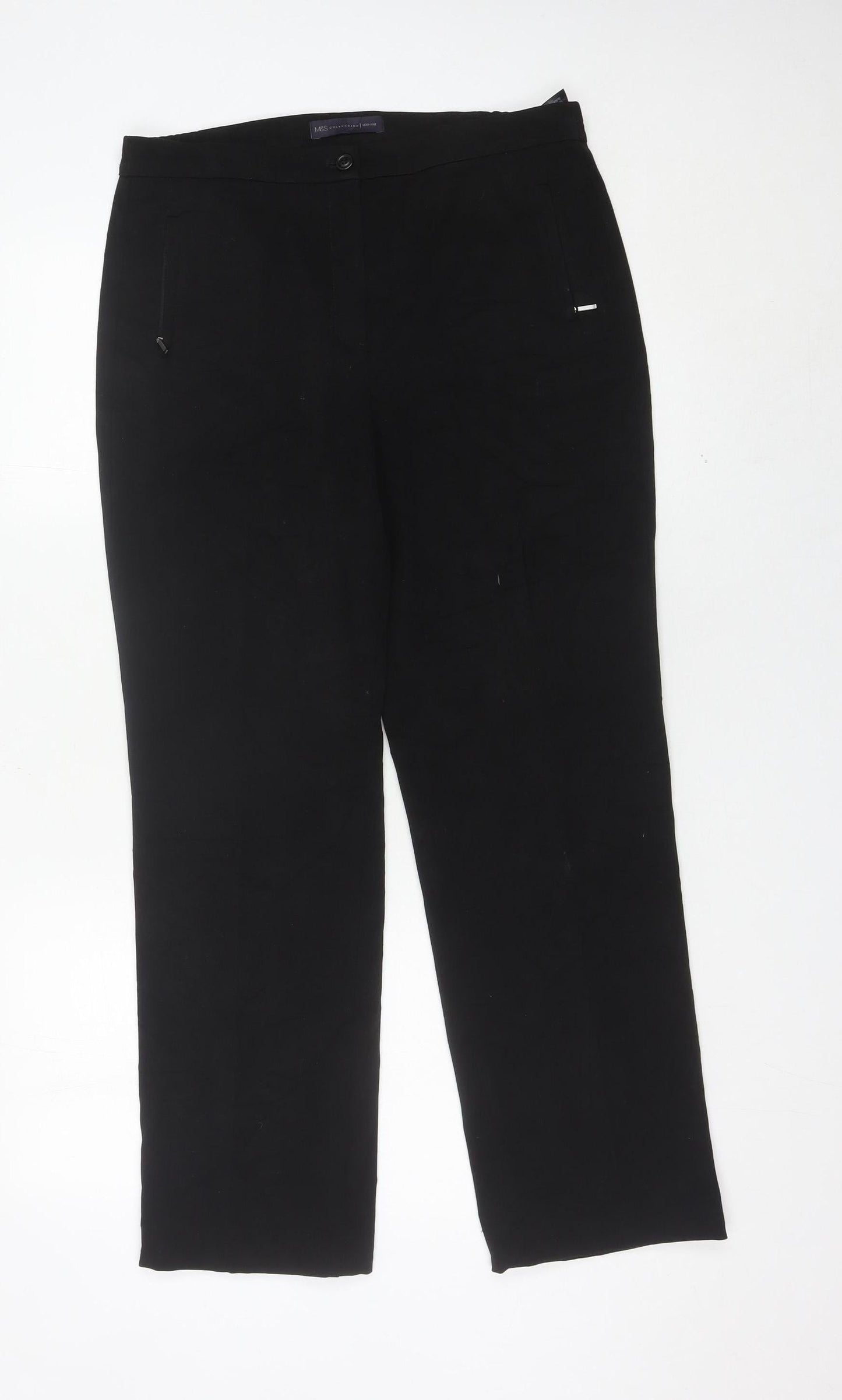 Womens UK Size 10 Marks and Spencer Regular Fit Business Casual Workwear Black T