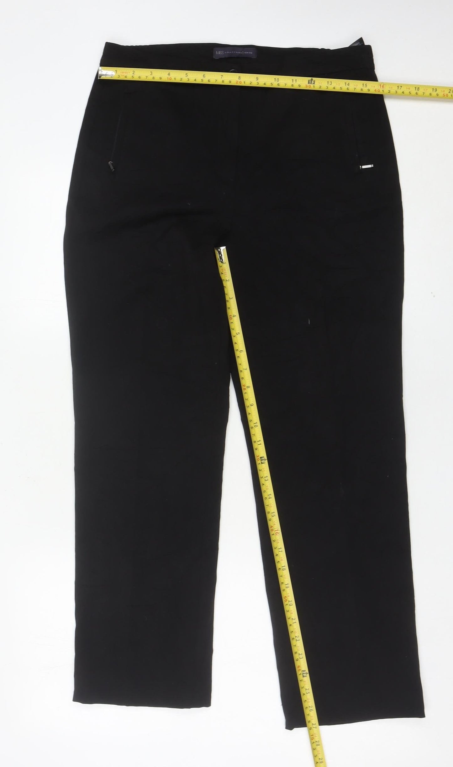 Womens UK Size 10 Marks and Spencer Regular Fit Business Casual Workwear Black T