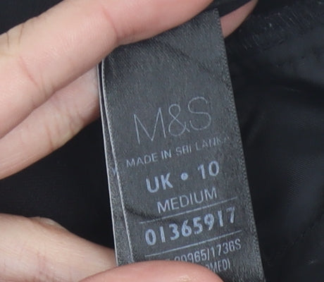 Womens UK Size 10 Marks and Spencer Regular Fit Business Casual Workwear Black T