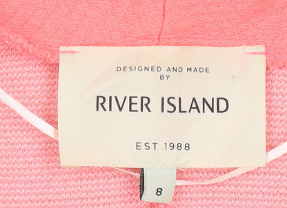 River Island Women’s Pink Shawl Collar Blazer Size 8