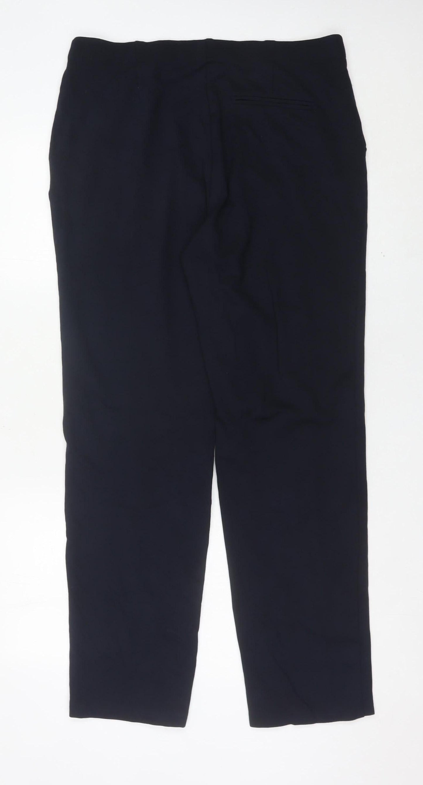 Womens UK Size 14 Marks and Spencer Regular Fit Dress Pants Black Trousers