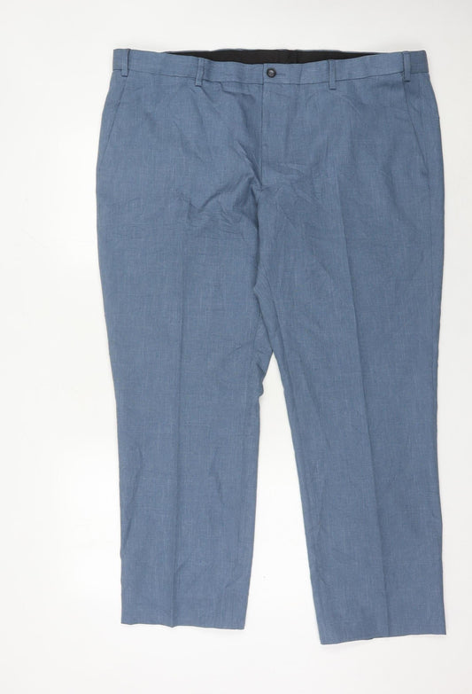 Marks and Spencer Men’s Blue Dress Pants 44W 29L Regular Fit