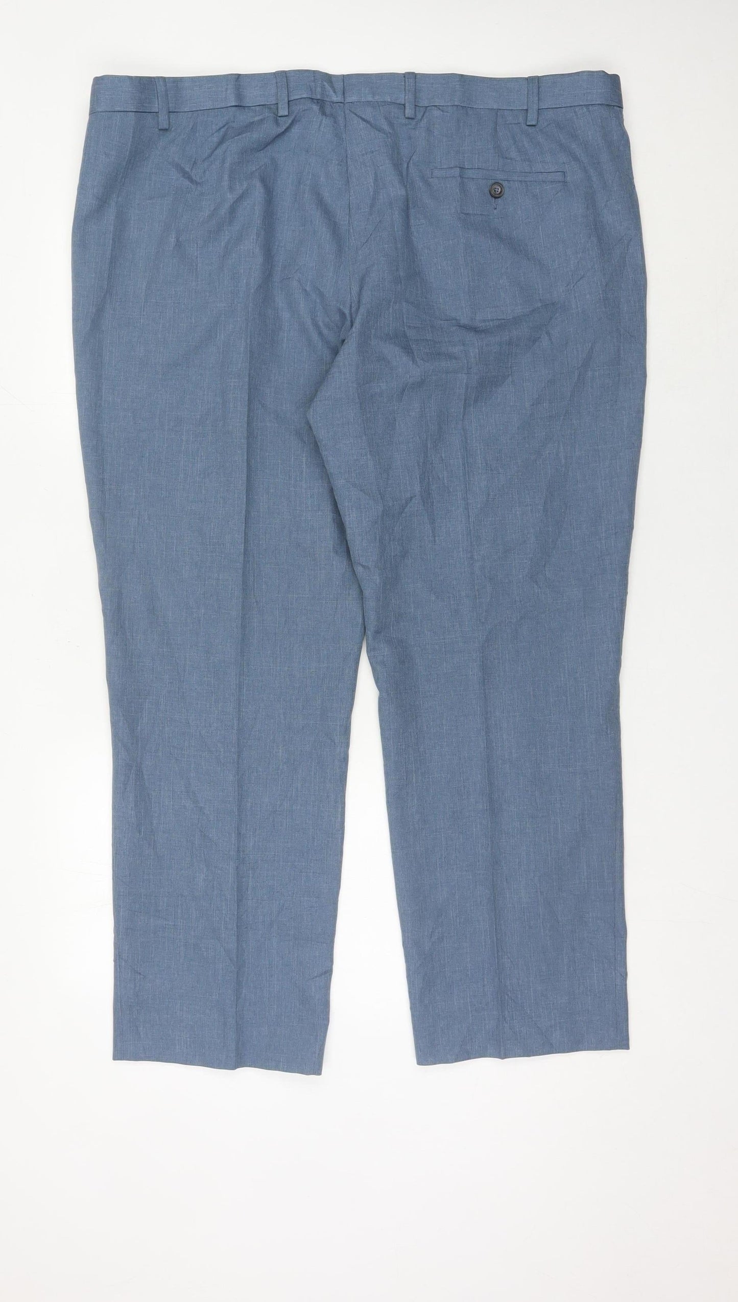 Marks and Spencer Men’s Blue Dress Pants 44W 29L Regular Fit