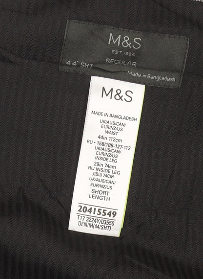 Marks and Spencer Men’s Blue Dress Pants 44W 29L Regular Fit