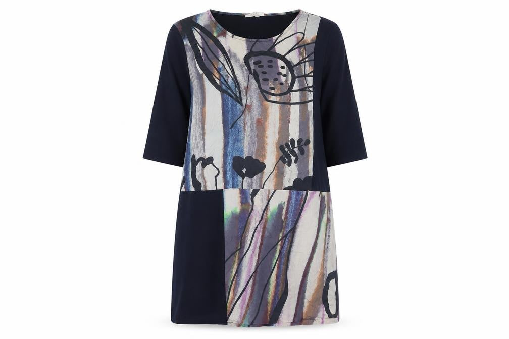 Thought Womens Multicoloured Size 18 Shift Dress Cotton Modal
