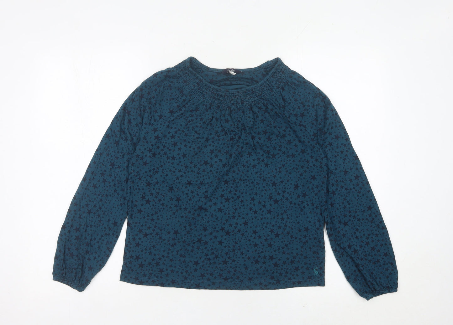 Womens UK Size 8 Joules Blue Tunic Blouse
