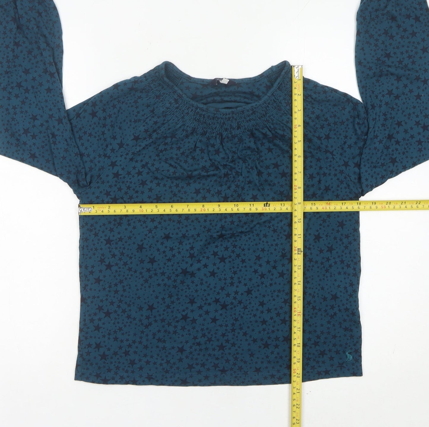 Womens UK Size 8 Joules Blue Tunic Blouse