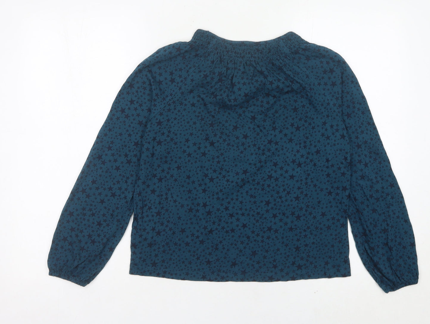 Womens UK Size 8 Joules Blue Tunic Blouse