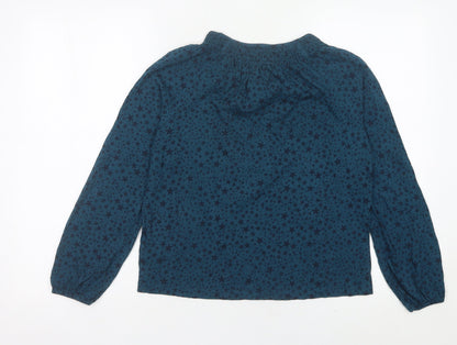 Womens UK Size 8 Joules Blue Tunic Blouse